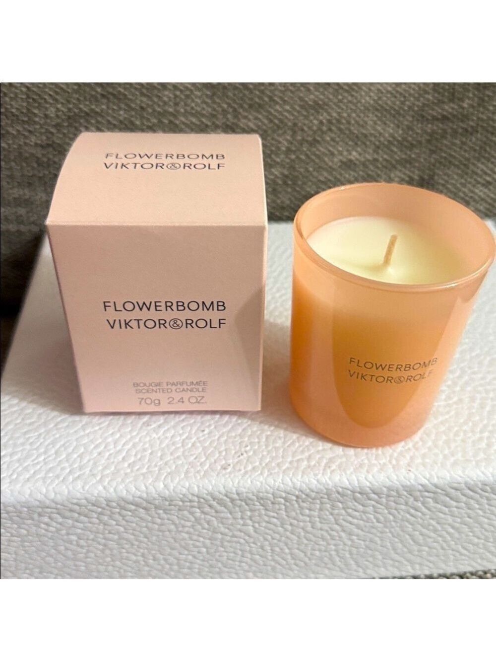 Viktor & Rolf Pink Flowerbomb Candle Small Deluxe New Authentic 70 g